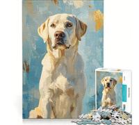 Rompecabezas de 1000 Piezas para Adolescentes: Un Perro Labrador, Juego de ingenio, decoración, Cada Pieza es única 38x26cm