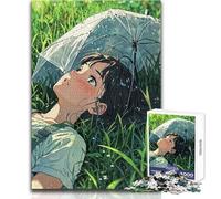Rompecabezas de 1000 Piezas para Adolescentes, un sueño de Ghibli, un Hermoso diseño, un Juego Que Mejora la Memoria, un Regalo para cumpleaños, tamaño 50x75cm