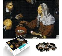 Rompecabezas de 1000 Piezas para Adolescentes Una anciana cocinando Huevos Juguetes educativos Decoración hogar 38x26cm