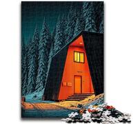 Rompecabezas de 1000 Piezas para Adolescentes, una cabaña iluminada, Rompecabezas para Adultos, Juguete Educativo para aliviar el estrés, un Gran Regalo (50x75cm)