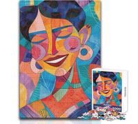 Rompecabezas de 1000 Piezas para Adolescentes Una Mujer Feliz Juego Educativo Regalos para Mujeres Regalos de Amigo Secreto Tamaño 50x75cm