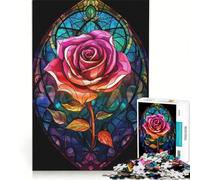 Rompecabezas de 1000 Piezas para Adolescentes: Una oda a Las Rosas Rojas, Juegos educativos, análisis y lógica, Regalo de cumpleaños, obsequios 38x26cm