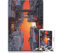 Rompecabezas de 1000 Piezas para Adolescentes: Una odisea Espacial Dentro de la Ciudad Rompecabezas Familiar Mejora la Memoria Regalo de cumpleaños Tamaño 38x52cm