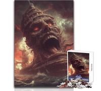 Rompecabezas de 1000 Piezas para Adolescentes: Una Pesadilla a la Deriva en el mar Diversión Familiar y Noche de Juegos Patrón de ensamblaje Gran Regalo Tamaño 38x52cm