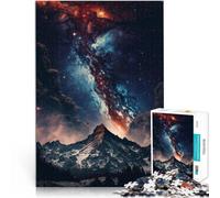 Rompecabezas de 1000 Piezas para Adolescentes Una Vista de la montaña galáctica Juego Familiar para y Mejorar el Amor Entre Parejas 38x26cm