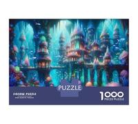 Rompecabezas De 1000 Piezas para Adolescentes Underwater Fantasy Castle Rompecabezas para Adultos Juegos Familiares Regalos para Mujeres Cumpleaños 52x38cm/1000pcs