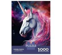 Rompecabezas De 1000 Piezas para Adolescentes Unicorn in Space and Stars Rompecabezas para Adolescentes Juego Práctico Desafío Difícil Oferta como Regalo para Toda La Familia 70x50cm/1000pcs