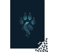 Rompecabezas De 1000 Piezas para Adolescentes Unique Cat Paw Print Artwork Rompecabezas para Adolescentes Juegos Relajantes Decoración Juego Desafiante Regalos 70x50cm/1000pcs