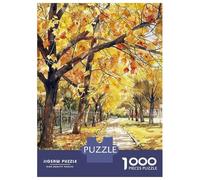 Rompecabezas De 1000 Piezas para Adolescentes Urban Autumn Walk Rompecabezas para Adultos Juego Práctico Ensamblaje De Patrones Regalos para Reducir El Estrés 52x38cm/1000pcs