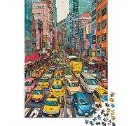 Rompecabezas De 1000 Piezas para Adolescentes Urban Traffic Jam Illustration Rompecabezas para Adolescentes Juego De Ingenio Una Obra De Arte Diversión En Casa Actividades, 70x50cm/1000pcs
