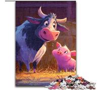 Rompecabezas de 1000 Piezas para Adolescentes: Vaca y Cerdo, Elefante, Juguete, Juego Intelectual, Regalo de cumpleaños, decoración de Pared para Mayores de 14 años tamaño 50x75cm