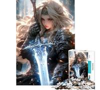 Rompecabezas de 1000 Piezas para Adolescentes Valkyrie Romance Difícil y desafiante para la diversión Familiar Juegos Divertidos para Mayores de 14 años Juego de Rompecabezas Incluido (38x26cm)