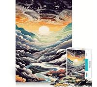 Rompecabezas de 1000 Piezas para Adolescentes Valle Celestial,Arte,Juego de concentración Mental,Tiempo de Descanso,diversión, (50x75cm)