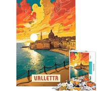 Rompecabezas de 1000 Piezas para Adolescentes Valletta para Juego Educativo Juguete desafiante para Juego Educativo Obra de Arte difícil Regalo (tamaño 38x52cm)