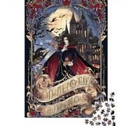 Rompecabezas De 1000 Piezas para Adolescentes Vampire Chronicles Dark Romance Rompecabezas para Adultos Juguetes De Bricolaje Desafío Difícil Cumpleaños 70x50cm/1000pcs