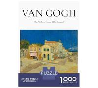 Rompecabezas De 1000 Piezas para Adolescentes Van Gogh Yellow House Rompecabezas para Adultos Juego Práctico Decoración del Hogar Cumpleaños Y Navidad 38x26cm/1000pcs