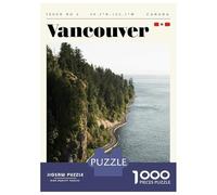 Rompecabezas De 1000 Piezas para Adolescentes Vancouver British Columbia Travel Art Rompecabezas para Adultos Juguete Decoración De Pared Mejora La Memoria Desafío Educativo 70x50cm/1000pcs
