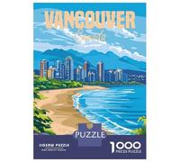 Rompecabezas De 1000 Piezas para Adolescentes Vancouver Canada Rompecabezas para Adultos Juguetes Antiestrés Regalos para Mujeres Interacción Entre Padres E Hijos 38x26cm/1000pcs