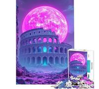 Rompecabezas de 1000 Piezas para Adolescentes Vaporwave Colosseum Un Reto para completar Carrera de Velocidad Manual Juegos relajantes para Mayores de 14 años (50x75cm)