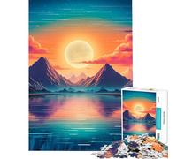 Rompecabezas de 1000 Piezas para Adolescentes Vaporwave Sunset Diversión en casa Actividades Familiares Juego práctico Apto para Mayores de 14 años (50x75cm)