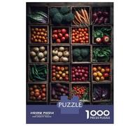 Rompecabezas De 1000 Piezas para Adolescentes Vegetable Garden Market Rompecabezas para Adultos Juguetes Antiestrés Ensamblaje De Patrones Desafiante De Completar 38x26cm/1000pcs