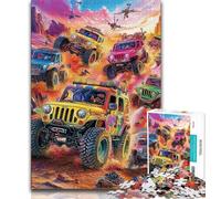 Rompecabezas de 1000 Piezas para Adolescentes, vehículos Todoterreno, decoración artística de Pared y Regalo de cumpleaños para Amigos y Oficina (tamaño 38x26cm)