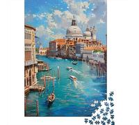 Rompecabezas De 1000 Piezas para Adolescentes Venice Canal Gondola Ride-4 Rompecabezas para Adultos Juguetes De Bricolaje Desafío Difícil Cumpleaños 38x26cm/1000pcs