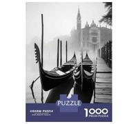 Rompecabezas De 1000 Piezas para Adolescentes Venice Gondolas in Fog-1 Rompecabezas para Adultos Juego Práctico Decoración De Pared Regalos Y Cumpleaños Únicos 52x38cm/1000pcs