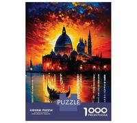 Rompecabezas De 1000 Piezas para Adolescentes Venice in Colors Rompecabezas para Adultos Juguetes Antiestrés Patrón De Montaje Gran Regalo para Jugar 38x26cm/1000pcs