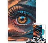 Rompecabezas de 1000 Piezas para Adolescentes Ventana al Alma Juguetes para armar decoración de Pared con Piezas de Formas aleatorias Que encajan Perfectamente 50x75cm