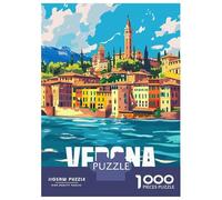 Rompecabezas De 1000 Piezas para Adolescentes Verona City Italy Rompecabezas para Adultos Juego Práctico Decoración De Pared Regalos Y Cumpleaños Únicos 52x38cm/1000pcs
