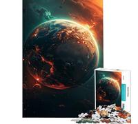 Rompecabezas de 1000 Piezas para Adolescentes Vestigios del Planeta y el Espacio Actividades Divertidas para Hacer en casa Un Reto difícil Juego práctico Apto para Mayores de 14 años 38x52cm