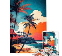Rompecabezas de 1000 Piezas para Adolescentes Viaje a Bali Póster artístico Rompecabezas para Adultos Juguetes DIY Una Obra de Arte cumpleaños y Navidad (Tamaño 38x52cm)