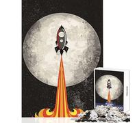 Rompecabezas de 1000 Piezas para Adolescentes Viaje a la Luna Juego práctico Regalo de cumpleaños Decoración para el hogar Juguetes Entrena tu Cerebro y Tus Manos (50x75cm)