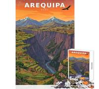 Rompecabezas de 1000 Piezas para Adolescentes Viaje a Perú Paisaje Vintage Estilo Anime - Picos Dorados al Amanecer Juego práctico para Toda la Familia Juguetes de Bricolaje Cada Pieza es única