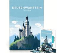 Rompecabezas de 1000 Piezas para Adolescentes Viaje al Castillo, Arte de Corte Preciso, Juego Divertido para Concentrarse, Tiempo de Juego Relajante, Regalo de Cumpleaños Divertido (50x75cm)