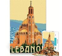 Rompecabezas de 1000 Piezas para Adolescentes Viaje al Líbano Arte de Corte preciso Juego cognitivo Regalo Ideal para Momentos de Juego tranquilos Decoración navideña Regalo (50x75cm)
