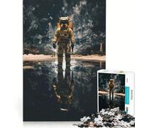 Rompecabezas de 1000 Piezas para Adolescentes: Viajes espaciales de astronautas, decoración de Pared, decoración del hogar, para cumpleaños, Navidad, 38x26cm