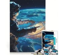 Rompecabezas de 1000 Piezas para Adolescentes: Viajes espaciales de astronautas, Juegos relajantes, antiestrés, cumpleaños y Navidad, 50x75cm