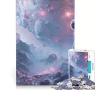 Rompecabezas de 1000 Piezas para Adolescentes: Viajes espaciales de astronautas, Juguetes para armar, interacción Entre Padres e Hijos, cumpleaños, 50x75cm
