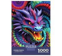 Rompecabezas De 1000 Piezas para Adolescentes Vibrant Dragon Dance Rompecabezas Juego De Ingenio Decoración De Pared Regalos De Cumpleaños Y Únicos 70x50cm/1000pcs