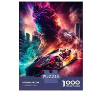 Rompecabezas De 1000 Piezas para Adolescentes Vibrant Hurricane Car Rompecabezas para Adultos Juego Práctico Ensamblaje De Patrones Regalo De Cumpleaños, Regalos, 70x50cm/1000pcs