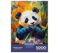 Rompecabezas De 1000 Piezas para Adolescentes Vibrant Panda Art-20 Rompecabezas para Adultos Juegos Relajantes Ensamblaje De Patrones Regalos De Cumpleaños Y Únicos 52x38cm/1000pcs