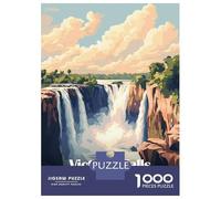 Rompecabezas De 1000 Piezas para Adolescentes Victoria Falls Rompecabezas para Adultos Juegos Divertidos Decoración Perfecta Regalo De Cumpleaños, Regalos, 70x50cm/1000pcs