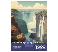 Rompecabezas De 1000 Piezas para Adolescentes Victoria Falls, ZimbabweZambia Travel Rompecabezas para Adultos Juegos Relajantes Desafío Difícil Diversión En Casa Actividades, 52x38cm/1000pcs