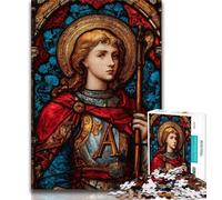 Rompecabezas de 1000 Piezas para Adolescentes vidrieras de San Agustín para Adultos 1000 Piezas Juegos educativos decoración del hogar colección de Artistas Bellas Artes 38x26cm