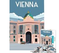 Rompecabezas de 1000 Piezas para Adolescentes Viena Austria Juego Imposible Juguetes adictivos para Cultivar la Paciencia Regalos de cumpleaños Decoración de Pared Tamaño 38x26cm