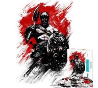 Rompecabezas de 1000 Piezas para Adolescentes Viking Berserk Rompecabezas para Adultos Juguete Decoración de Pared Arte de Pared cumpleaños y Navidad (Tamaño 50x75cm)