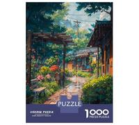 Rompecabezas De 1000 Piezas para Adolescentes Village Rain Rompecabezas para Adultos Juego Familiar Corte De Precisión Regalo De Cumpleaños, Regalos, 70x50cm/1000pcs