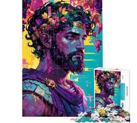 Rompecabezas de 1000 Piezas para Adolescentes Vineyard King︰ Dionysus Trascendent Teenager Puzzles Toy Wall Decor Hand Speed Race Help Brain Exercise (Tamaño 38x52cm)